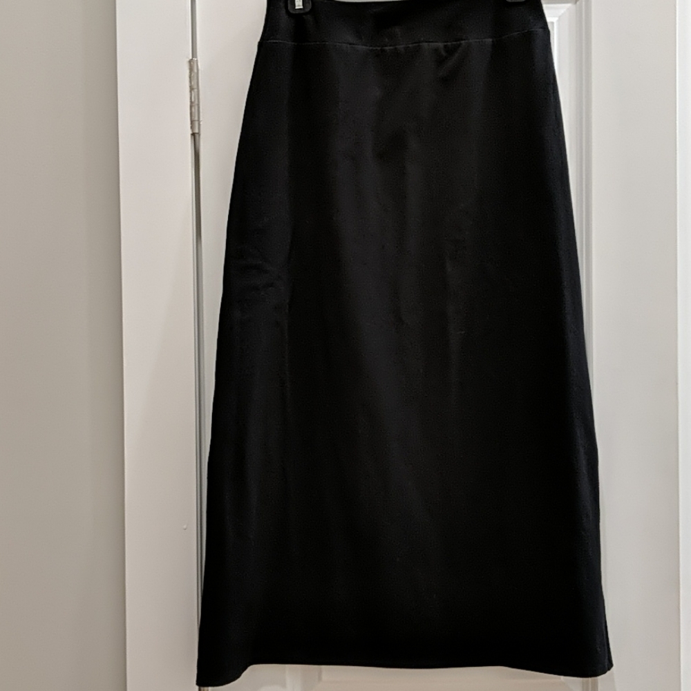 Long black jersey skirt Talbots